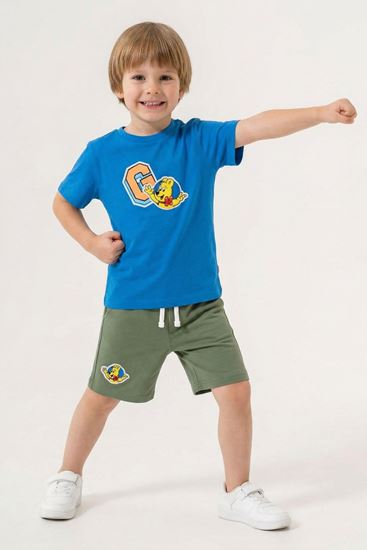 2-8 Yaş Lisanslı Haribo Erkek Çocuk Takım-Mavi