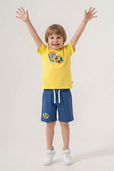 2-8 Yaş Lisanslı Haribo Erkek Çocuk Takım-Sarı