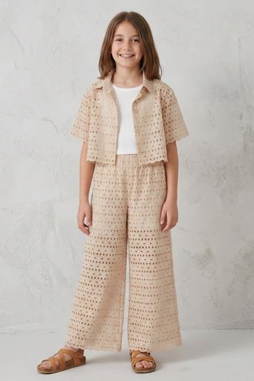 9-14 Yaş Lily Bell Kız Çocuk Takım-Latte