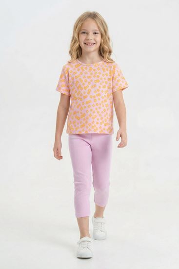 6-9 Yaş New Daisy Relaxe  Kız Çocuk Takım-Lila