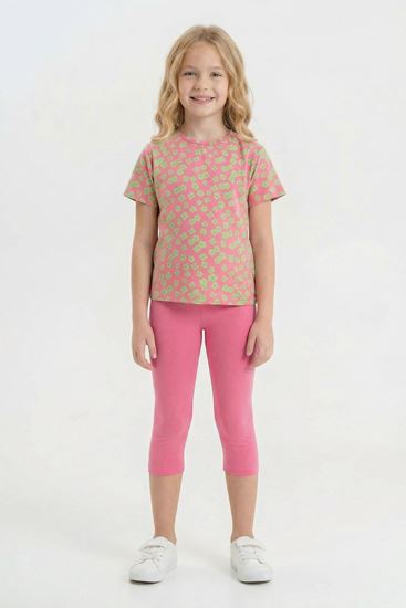 6-9 Yaş New Daisy Relaxe  Kız Çocuk Takım-Pembe