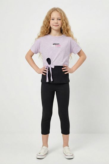 10-13 Yaş Sportive Girls Cooles Kız Çocuk 3'Lü Takım-Lila