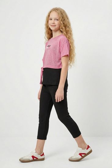 10-13 Yaş Sportive Girls Cooles Kız Çocuk 3'Lü Takım-Pembe