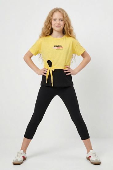 10-13 Yaş Sportive Girls Cooles Kız Çocuk 3'Lü Takım-Sarı