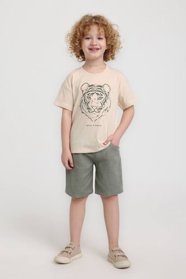 1-5 Yaş Brave Genvine Erkek Çocuk Takım-Latte