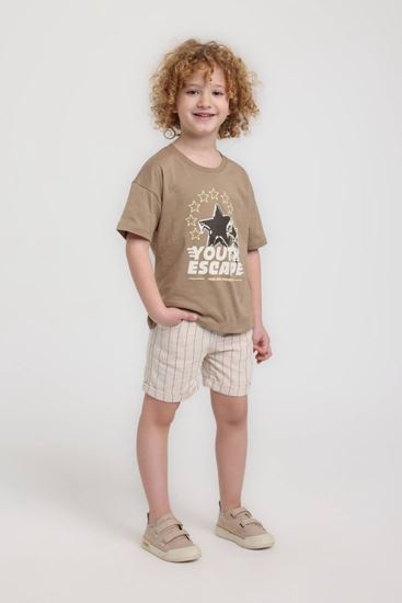 1-5 Yaş Leo Noir Erkek Çocuk Takım-Mocca