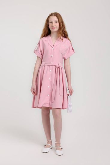 10-14 Yaş Elsa Moon Kız Çocuk Elbise-Pembe