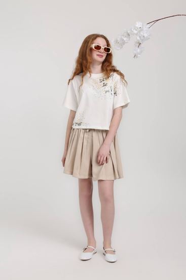 8-14 Yaş Rosalie Klyre Kız Çocuk Takım-Latte