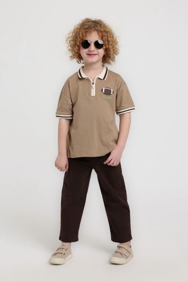 1-5 Yaş Lucius Blaze Erkek Çocuk Takım-Kahverengi