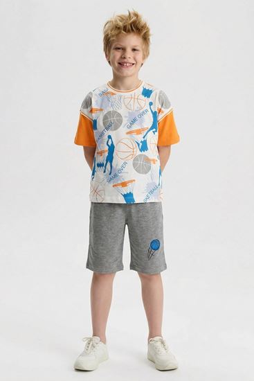 6-9 Yaş Basketball Cool Erkek Çocuk Takım-Oranj