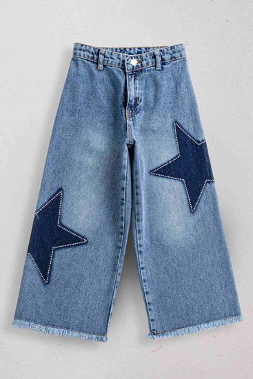 5-14 Yaş New Magic Kız Çocuk Pantolon-İndigo