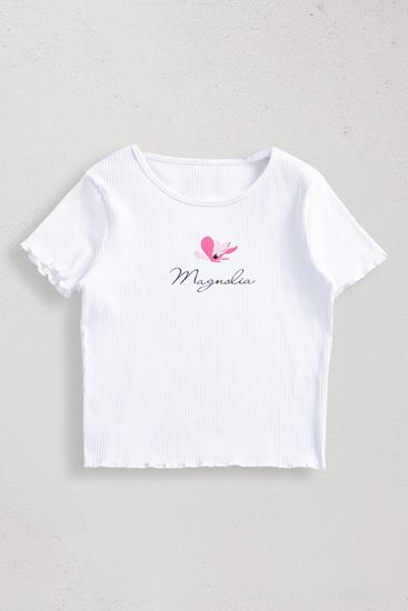 9-14 Yaş Magnolia Kız Çocuk T-Shırt-Fuşya