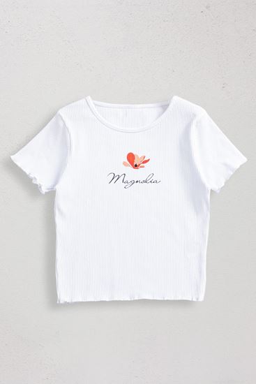 9-14 Yaş Magnolia Kız Çocuk T-Shırt-Oranj
