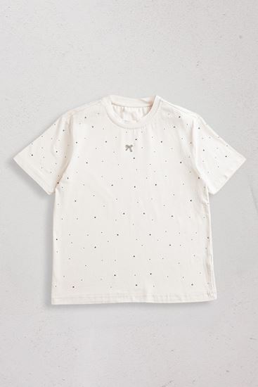 9-15 Yaş The Best Magic Premium Kız Çocuk T-Shırt -Krem