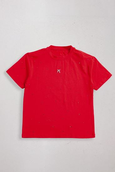 9-15 Yaş The Best Magic Premium Kız Çocuk T-Shırt -Kırmızı