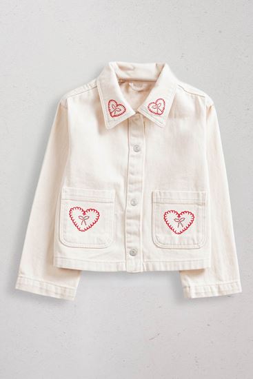 5-14 Yaş Love Story Kız Çocuk Ceket-Latte