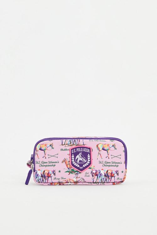 Lisanslı Us Polo ASSN Kalem Kutusu-Lila
