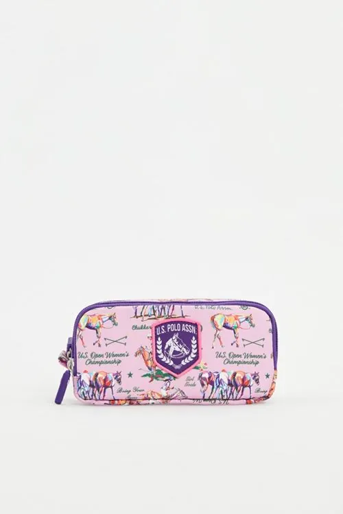 Lisanslı Us Polo ASSN Kalem Kutusu-Lila