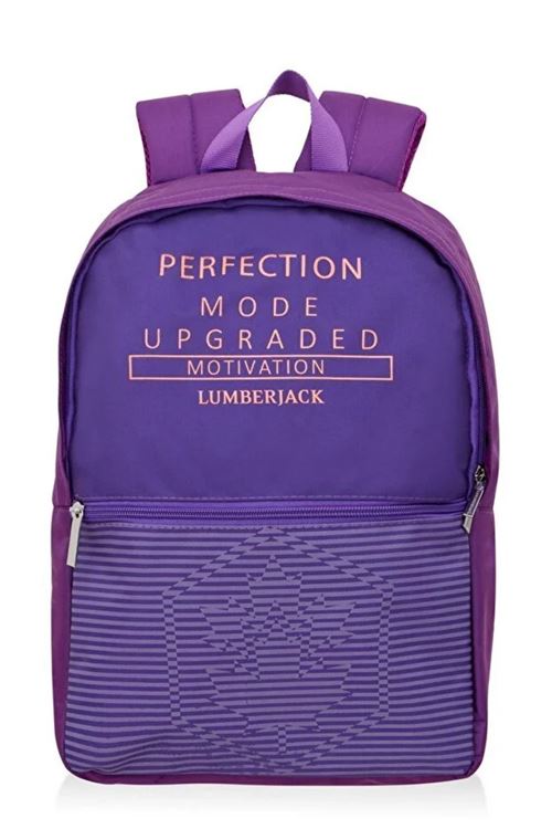 Lisanslı Lumberjack Sırt Çantası-Mor
