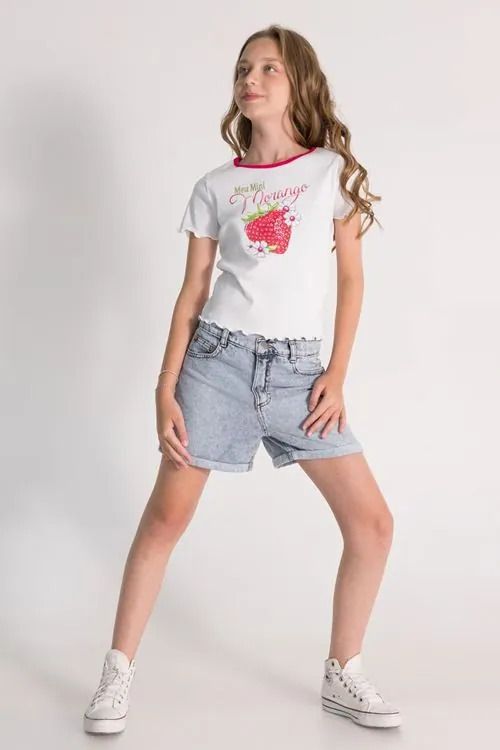 9-14 Yaş Mila Baby Kız Çocuk T-Shirt-Fuşya