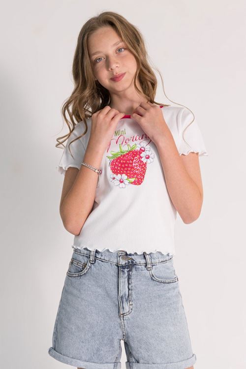 9-14 Yaş Mila Baby Kız Çocuk T-Shirt-Fuşya