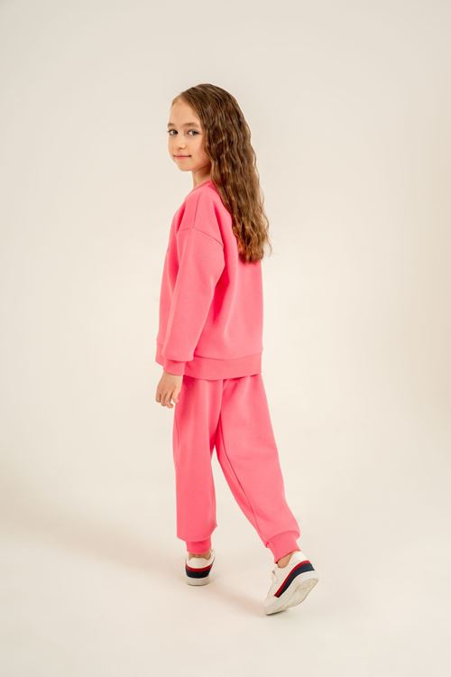 4-14 Yaş Lisanslı Us Polo Assn Kız Çocuk Takım-Pembe