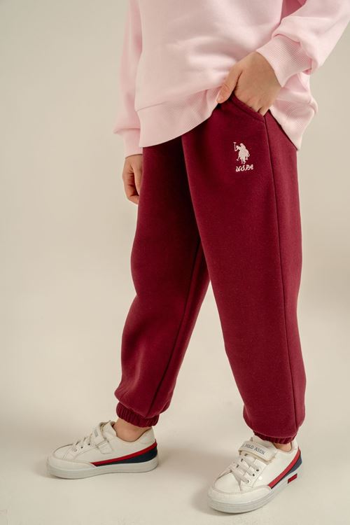 4-14 Yaş Lisanslı Us Polo Assn Kız Çocuk Takım-Pembe