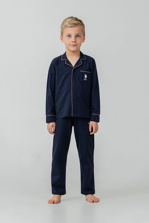 4-14 Yaş Lisanslı Us Polo Assn Erkek Çocuk Takım-Lacivert