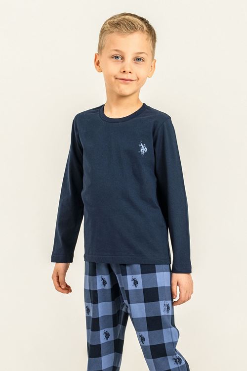 4-14 Yaş Lisanslı Us Polo Assn Erkek Çocuk Takım-Lacivert