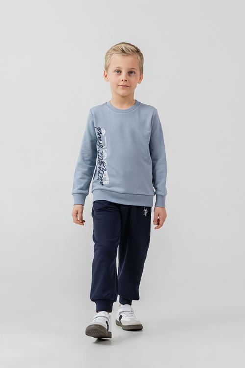 4-14 Yaş Lisanslı Us Polo Assn Erkek Çocuk Takım-İndigo