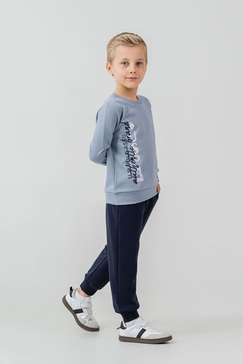 4-14 Yaş Lisanslı Us Polo Assn Erkek Çocuk Takım-İndigo