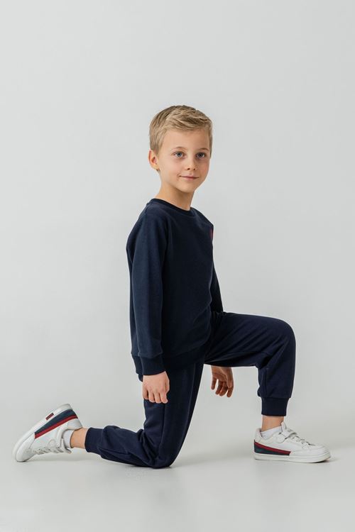 4-14 Yaş Lisanslı Us Polo Assn Erkek Çocuk Takım-Lacivert
