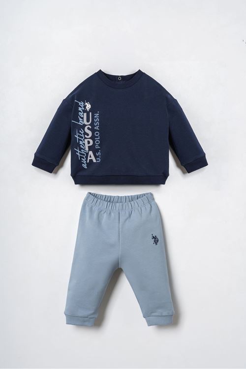 6-36 Ay Lisanslı Us Polo Assn Erkek Bebek Takım-Lacivert