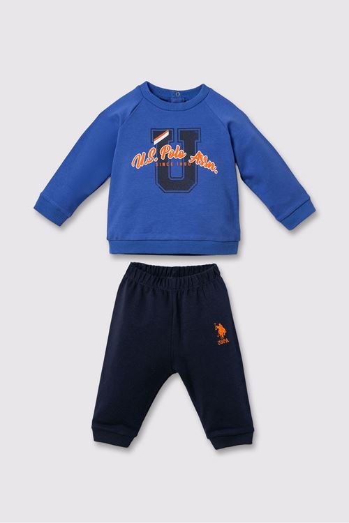 6-36 Ay Lisanslı Us Polo Assn Erkek Bebek Takım-Saks