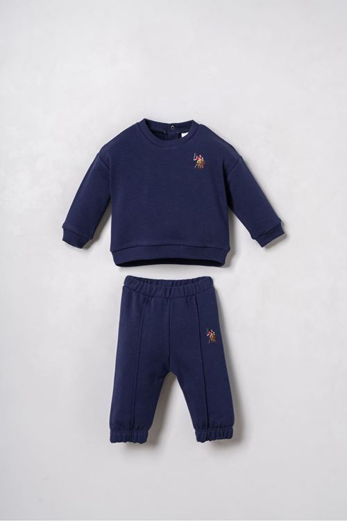 6-36 Ay Lisanslı Us Polo Assn Erkek Bebek Takım-Lacivert