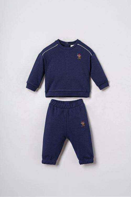 6-36 Ay Lisanslı Us Polo Assn Erkek Bebek Takım-Lacivert
