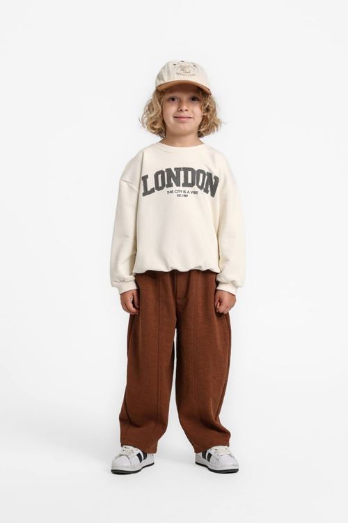1-5 Yaş London Vibe Erkek Çocuk Takım-Ekru