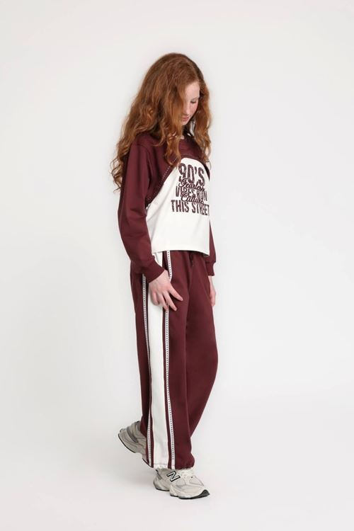 10-14 Yaş Run Street Kız Çocuk Takım-Bordo