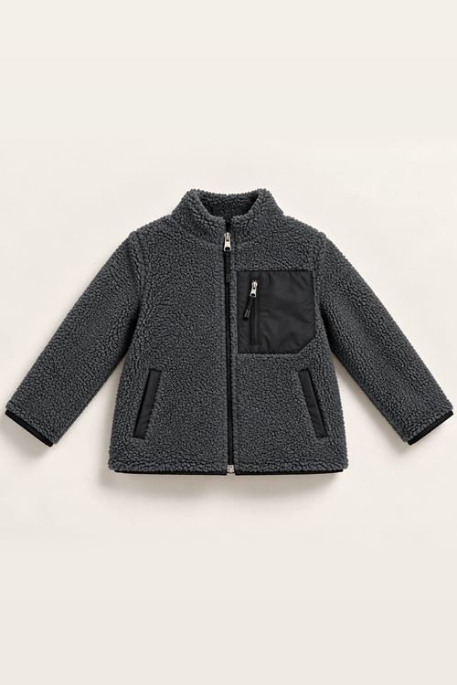 4-12 Yaş Winter Mode Erkek Çocuk Mont-Antrasit
