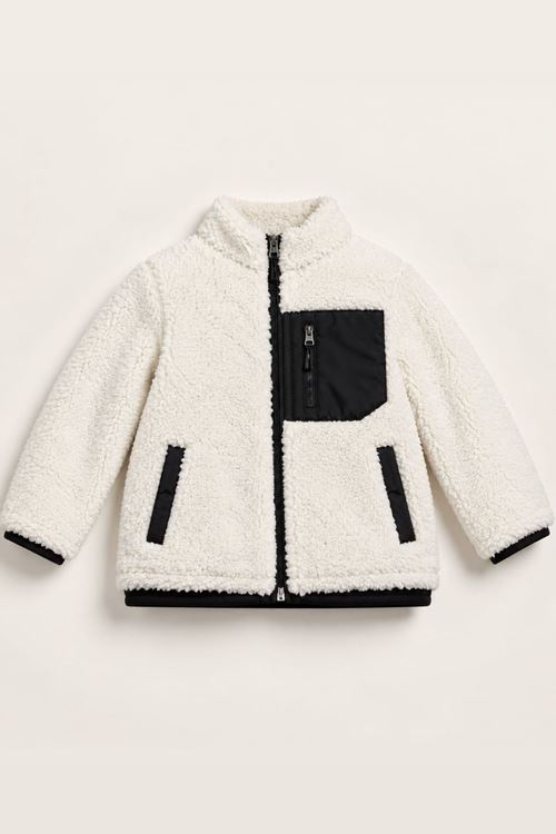 4-12 Yaş Winter Mode Erkek Çocuk Mont-Ekru