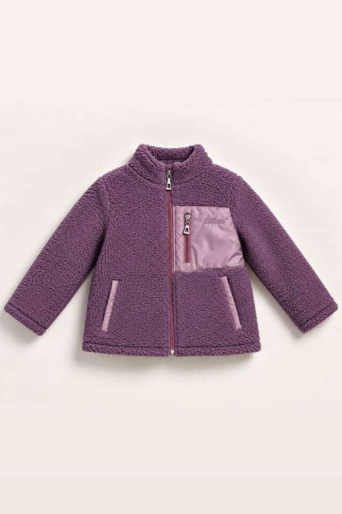 4-12 Yaş Winter Mode Kız Çocuk Mont-Mor