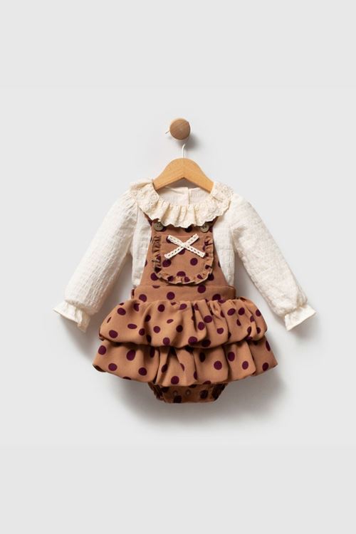 9-24 Ay Juliette Papillon Kız Bebek Takım-Mocca