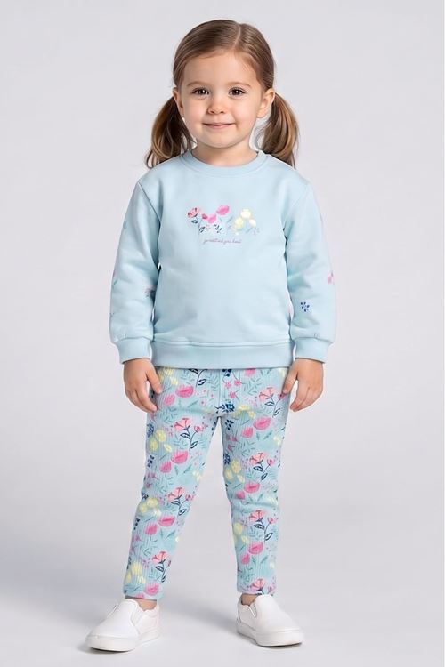 1-4 Yaş Stella Girl Kız Çocuk Takım-Bebe Mavisi