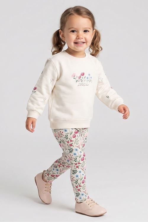 1-4 Yaş Stella Girl Kız Çocuk Takım-Latte