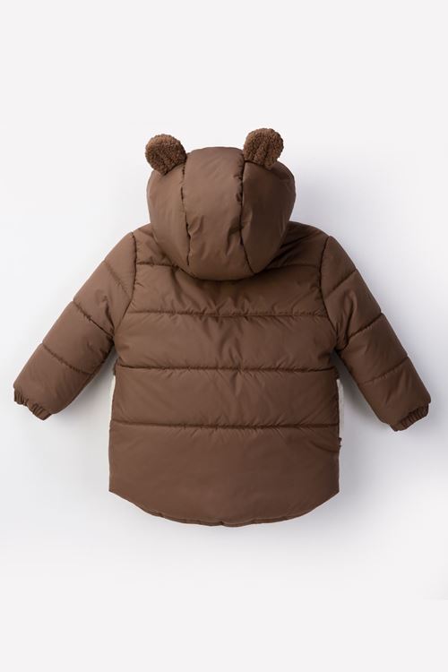2-6 Yaş Animals Bear Erkek Çocuk Mont-Kahverengi