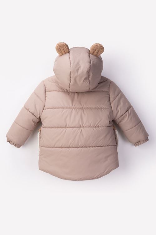 2-6 Yaş Animals Bear Erkek Çocuk Mont-Bej