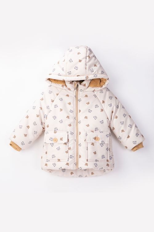 2-6 Yaş Bear Classe Erkek Çocuk Mont-Ekru