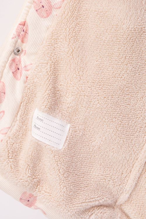 2-6 Yaş Rabbit Pink Kız Çocuk Mont-Pembe