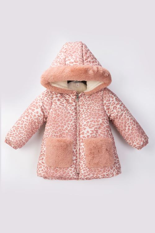2-6 Yaş Leo Pink Kız Çocuk Mont-Pembe