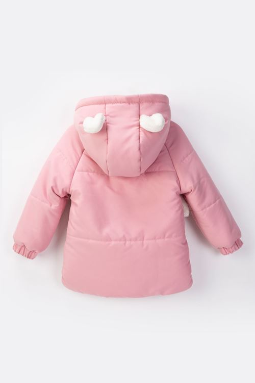 2-6 Yaş Love Rabbit Kız Çocuk Mont-Pembe